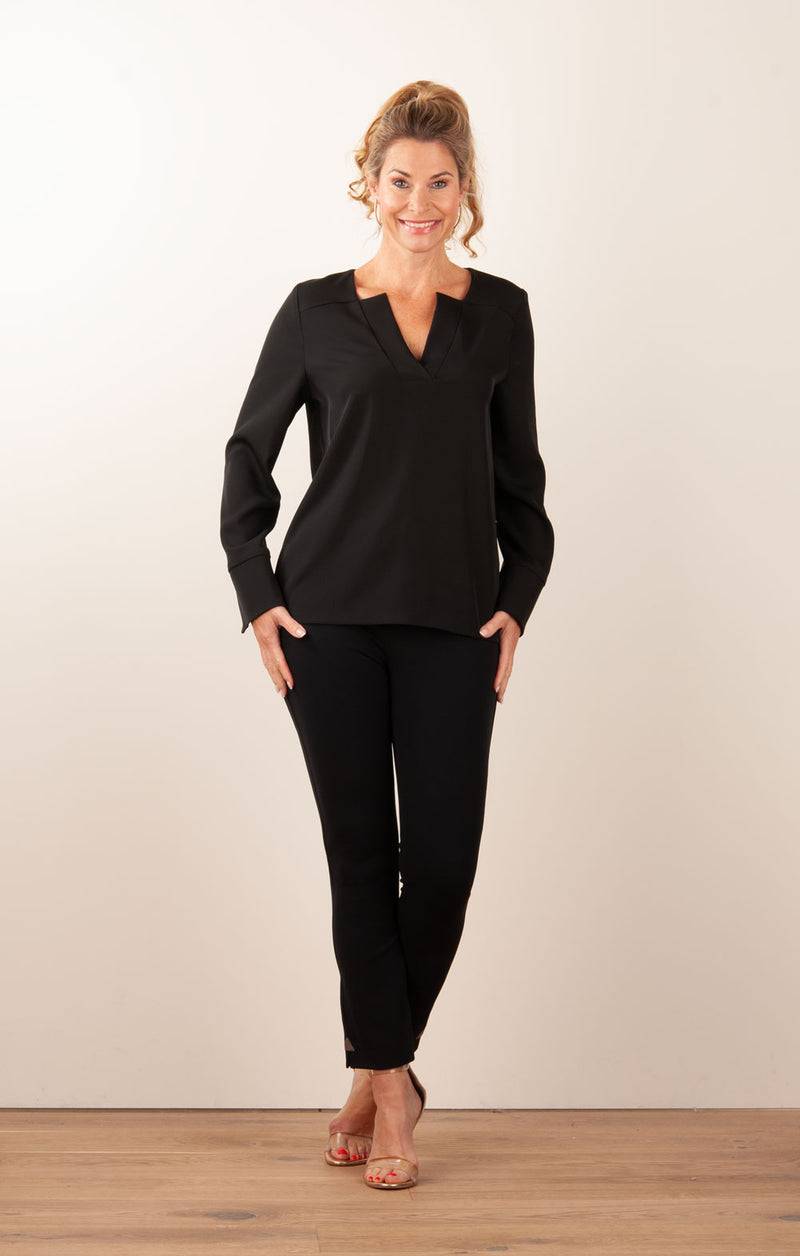 ﻿PIU&PIU Blusenshirt Schwarz Valentinstagsangebot