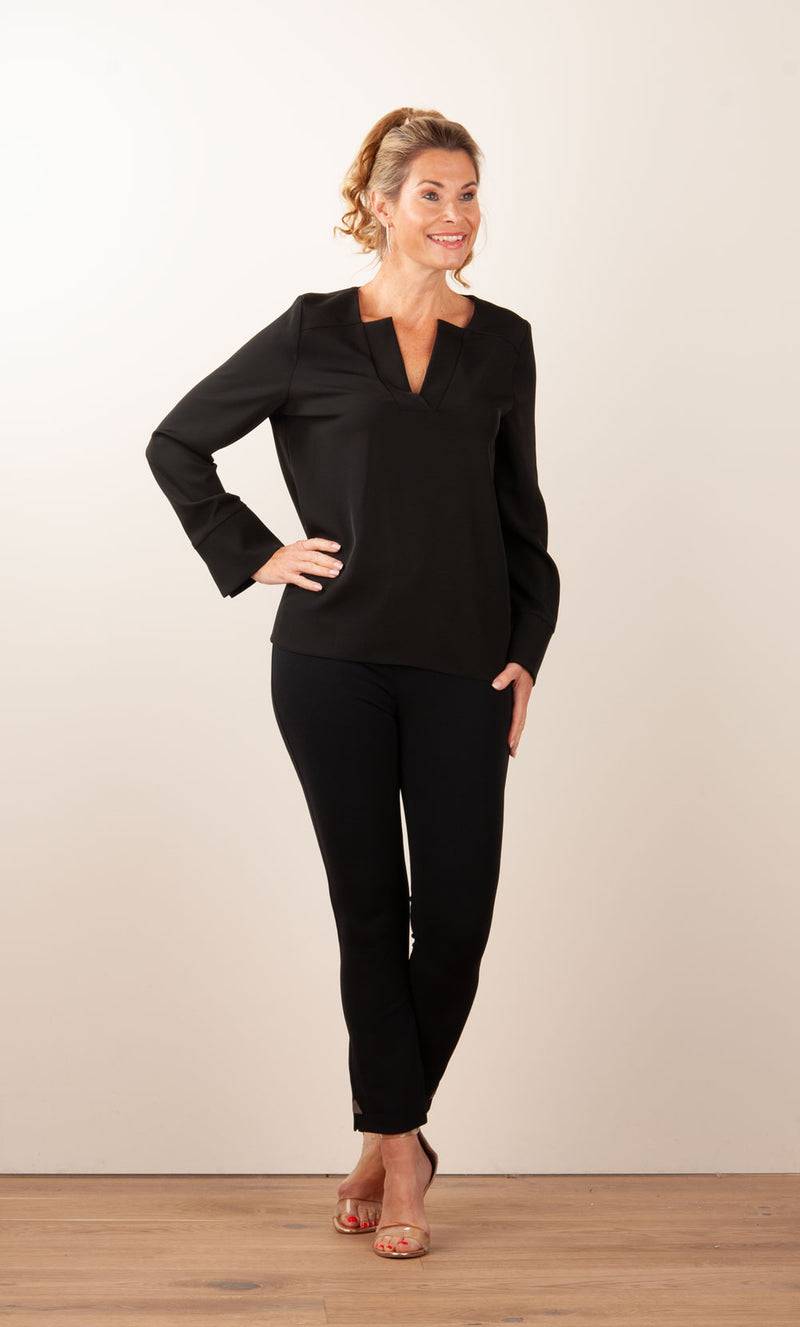 ﻿PIU&PIU Blusenshirt Schwarz Valentinstagsangebot