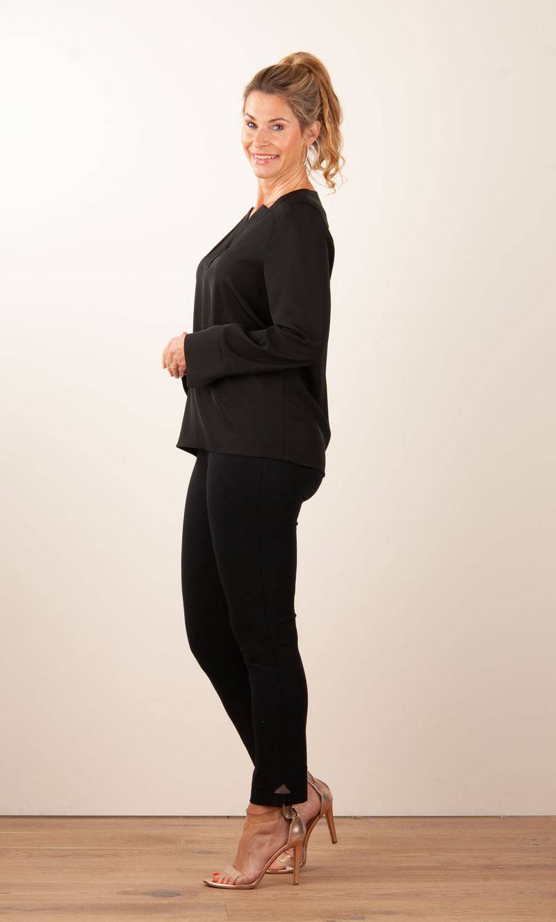 ﻿PIU&PIU Blusenshirt Schwarz Valentinstagsangebot