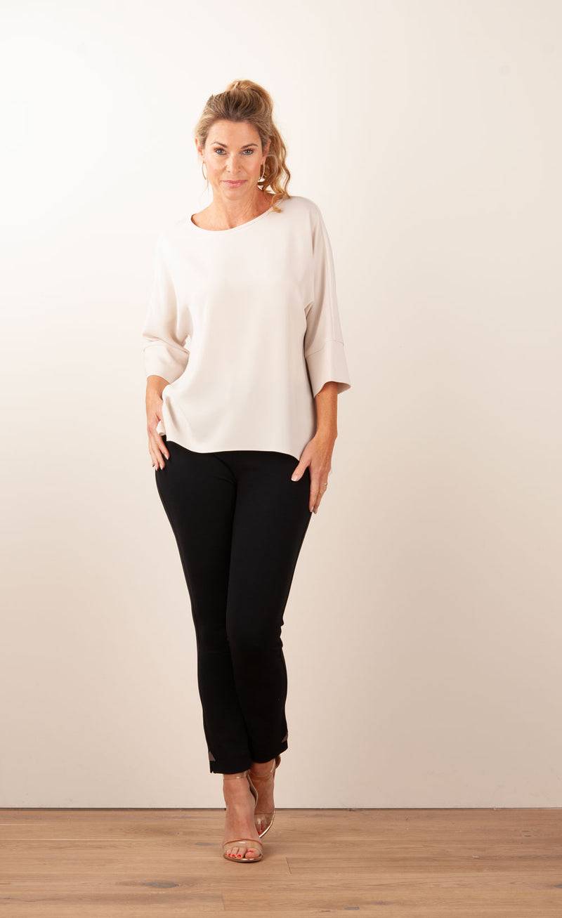 PIU&PIU Blusenshirt Hellbeige Lagerräumung
