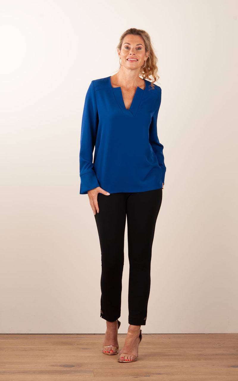 PIU&PIU Blusenshirt Royalblau Top Angebot