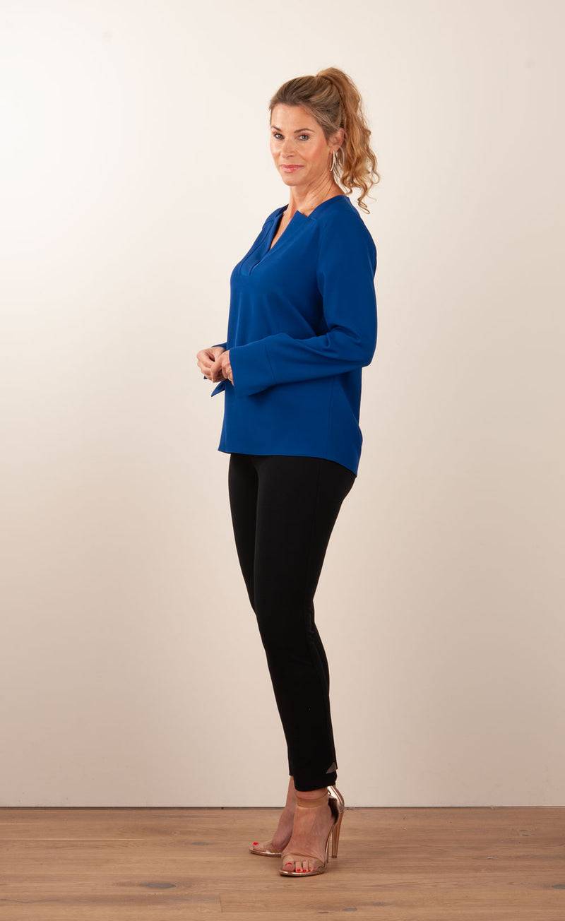 PIU&PIU Blusenshirt Royalblau Top Angebot