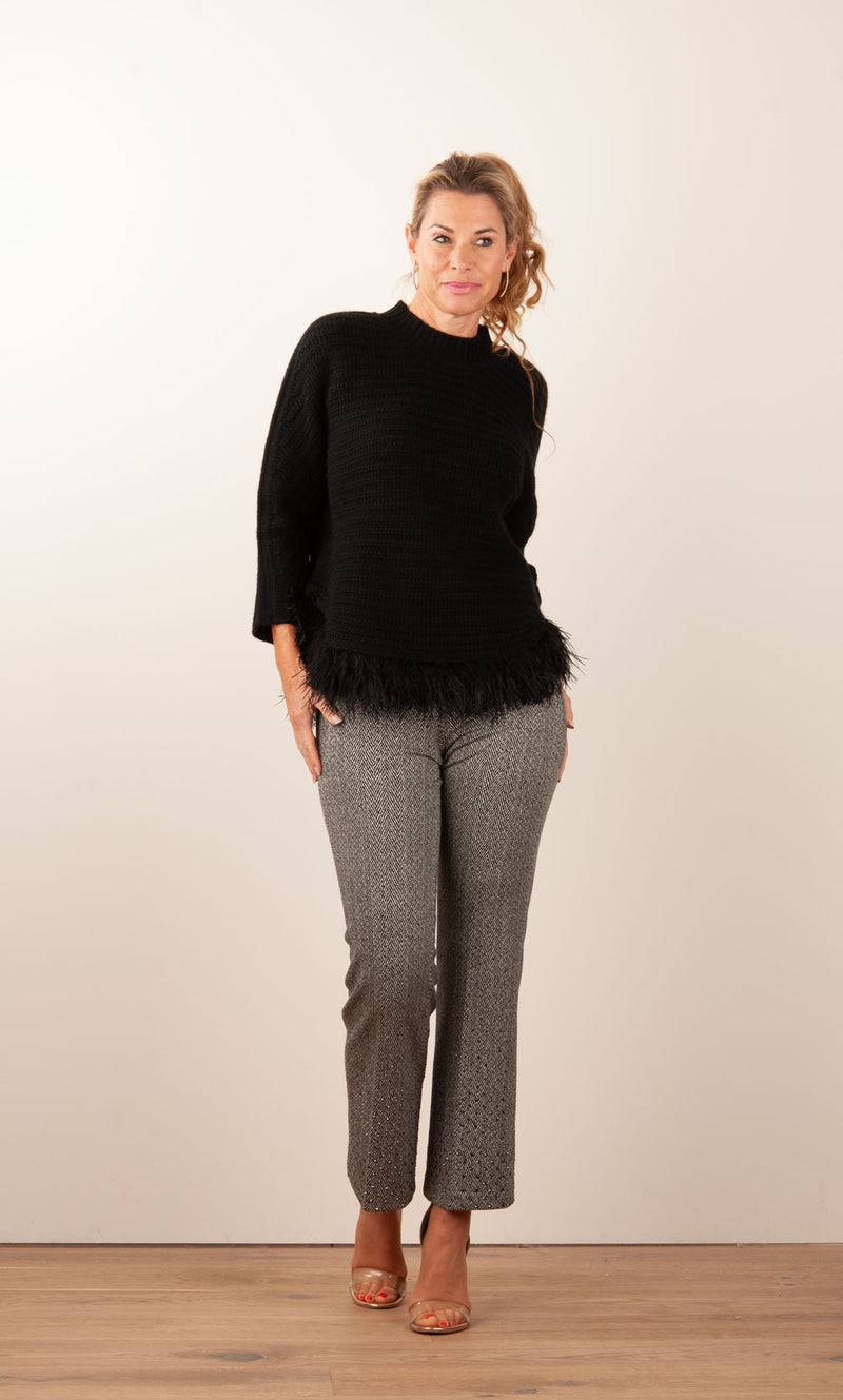 fleur Pullover „Feder“ Schwarz Bestseller