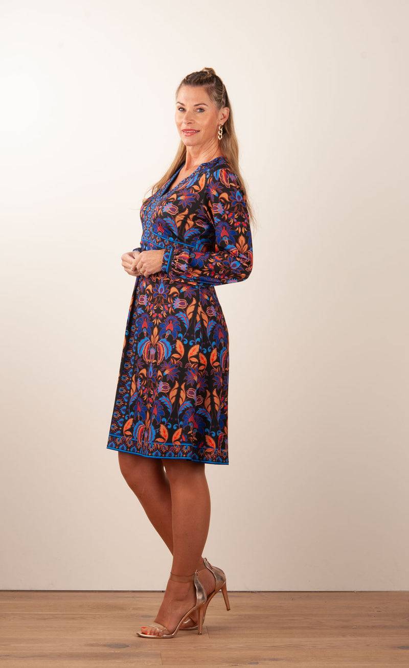 Hale Bob Kleid Schwarz | Blau | Multicolor Begrenzte Freigabe