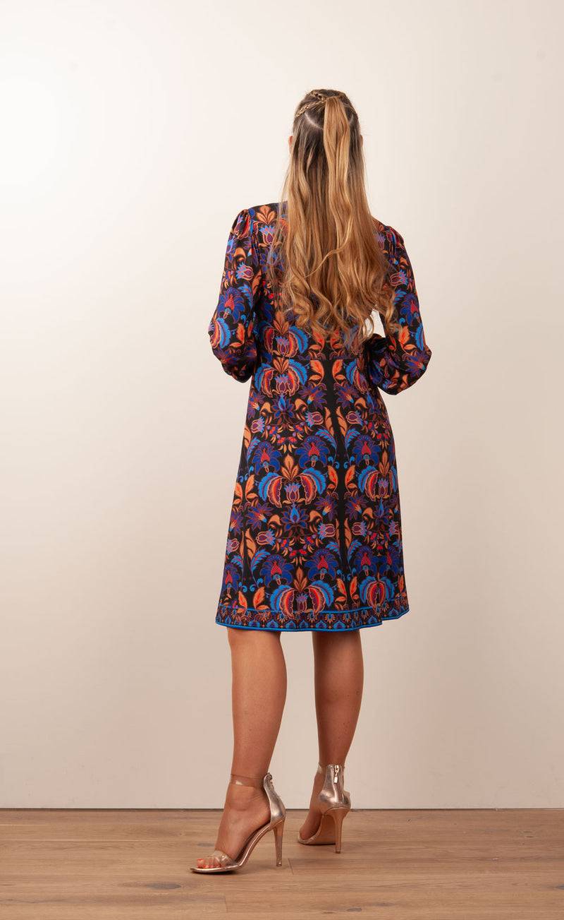 Hale Bob Kleid Schwarz | Blau | Multicolor Begrenzte Freigabe