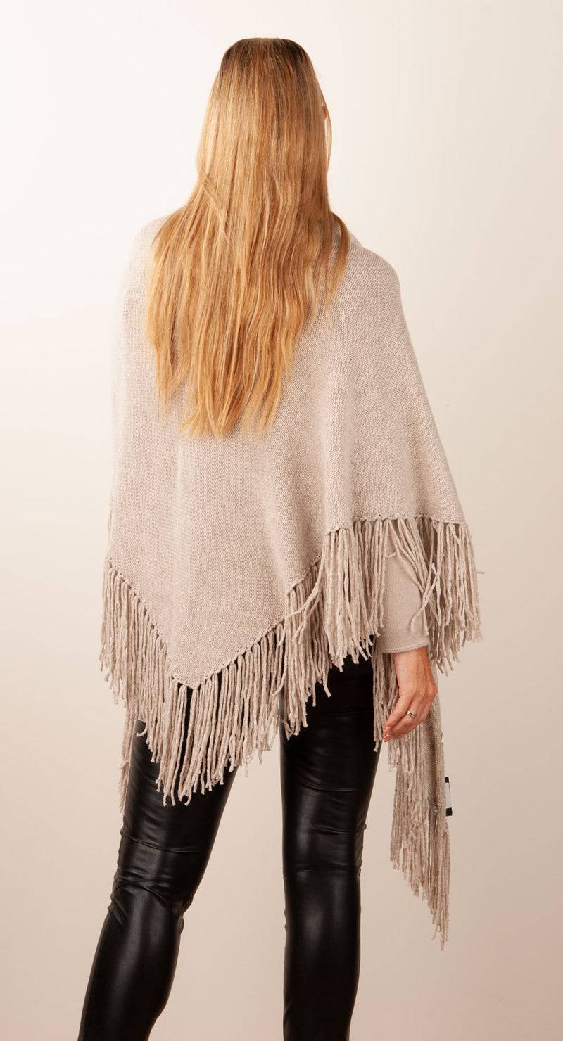 Simone Bruns Dreieckstuch Melange Beige Online