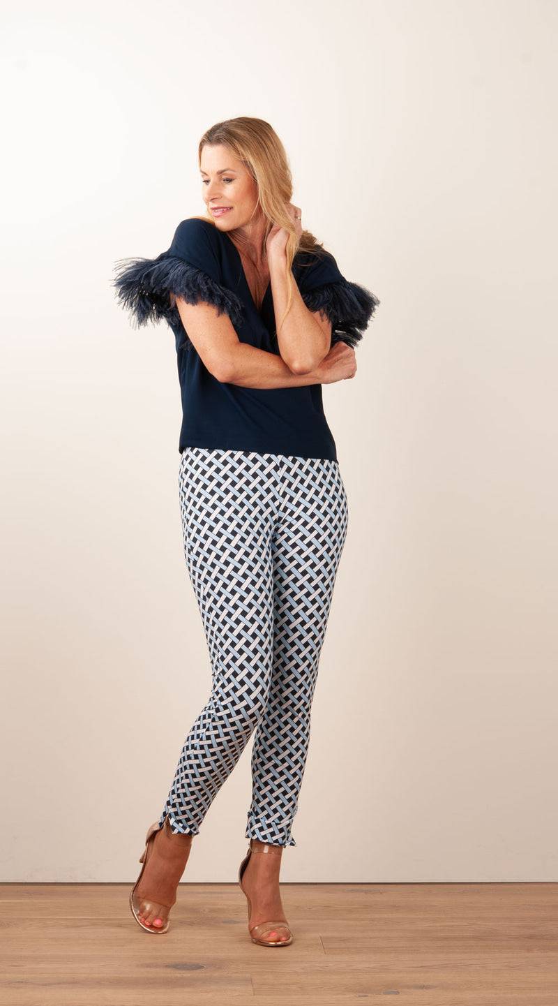 Seductive Hose „Sabrina“ Blau | Weiß | Schwarz Günstig kaufen