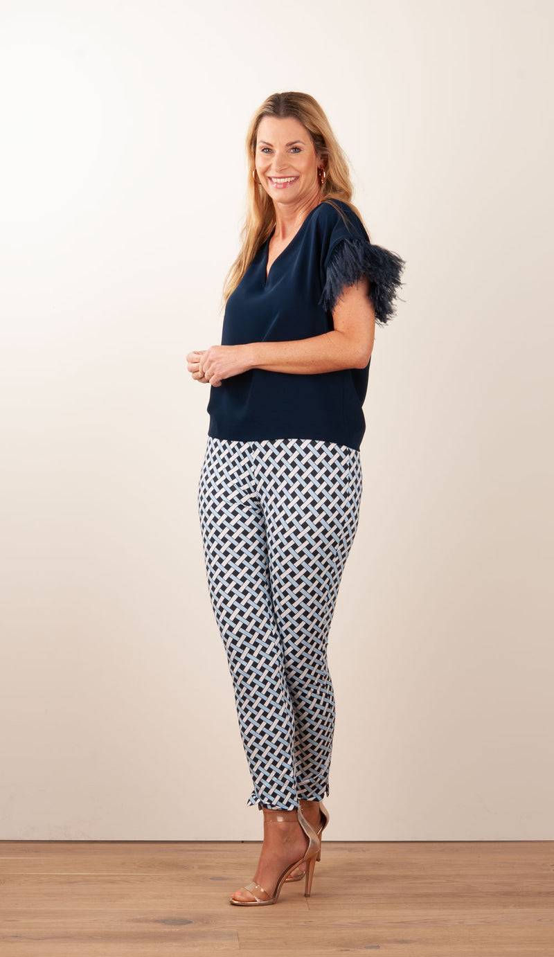 Seductive Hose „Sabrina“ Blau | Weiß | Schwarz Günstig kaufen