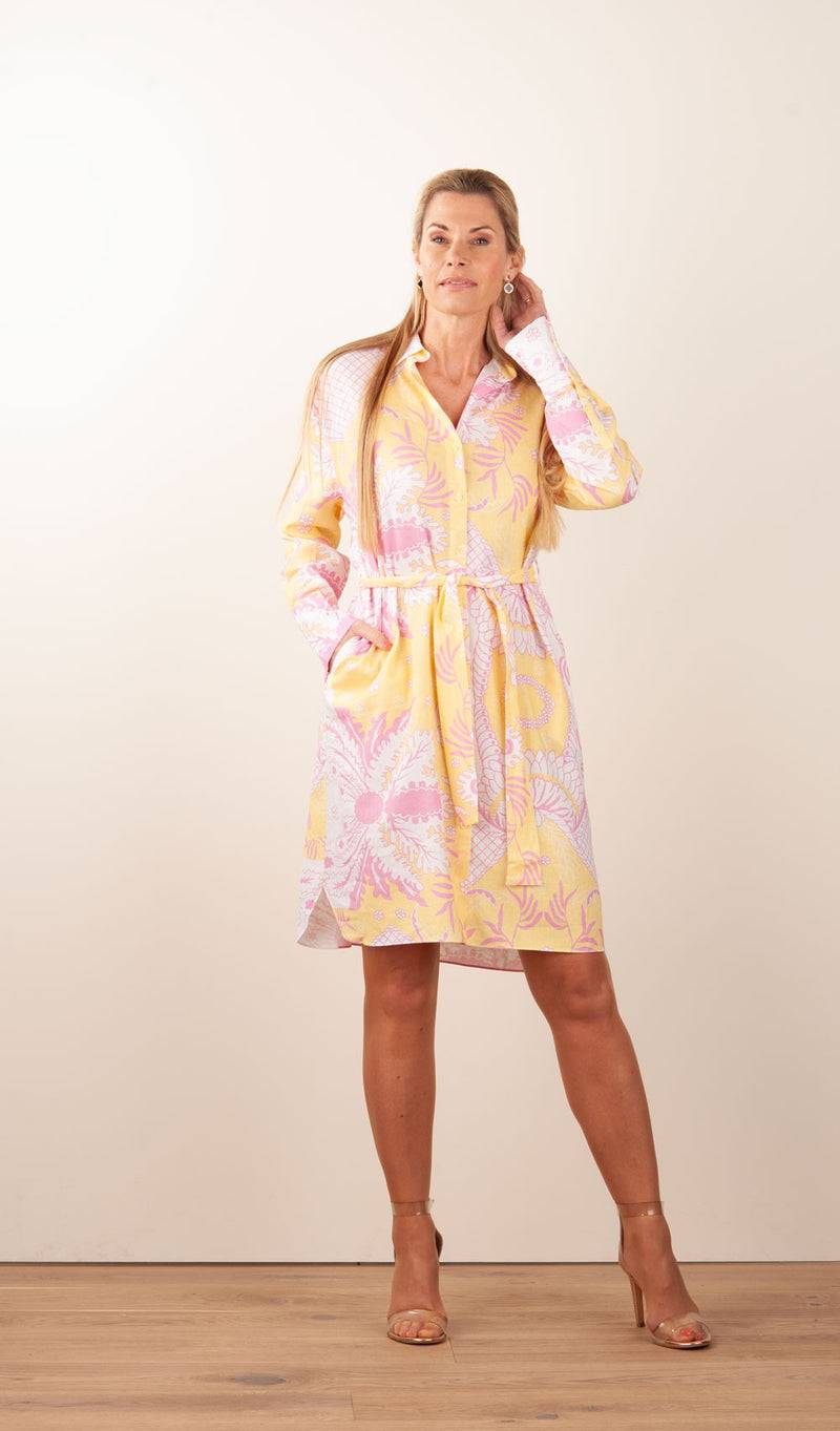 Herzensangelegenheit Kleid Weiß | Gelb | Rosa Black Friday