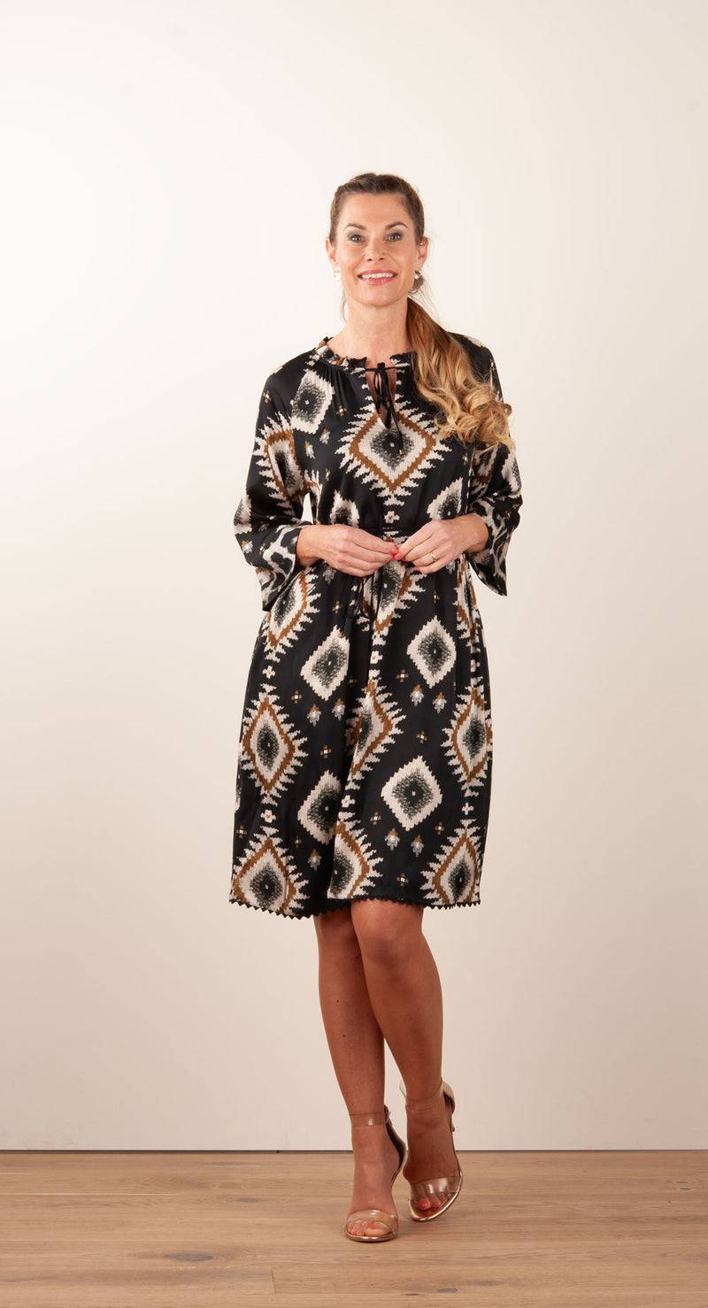 Grace Kleid Schwarz | Multicolor Muttertagsangebot