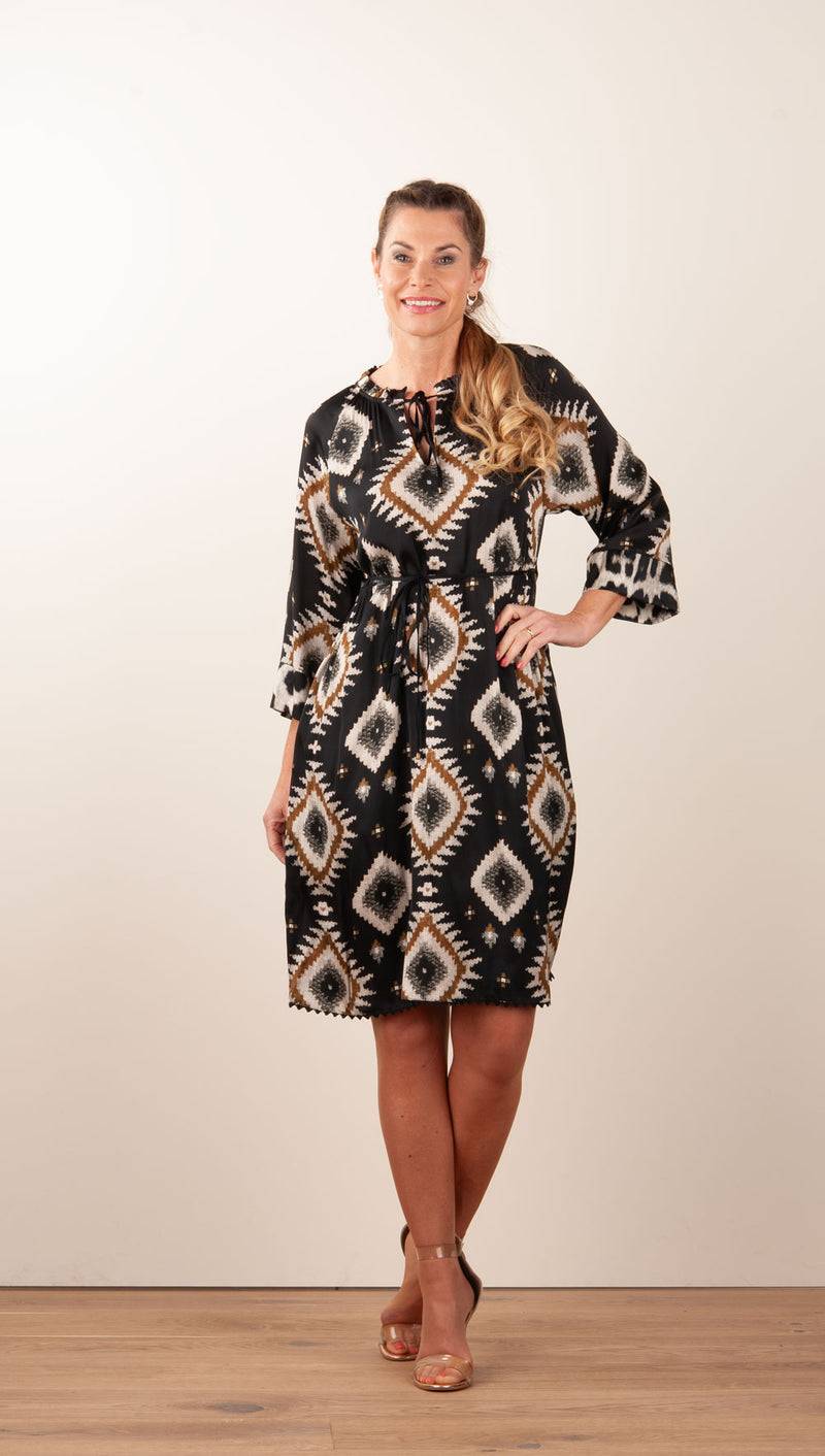 Grace Kleid Schwarz | Multicolor Muttertagsangebot