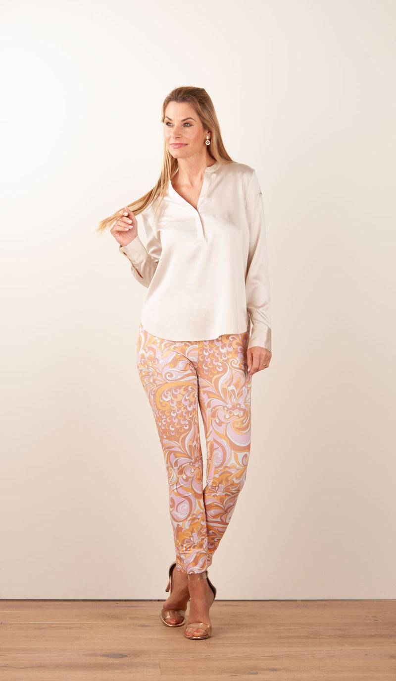 Seductive Hose „Sabrina“ Puder | Orange | Multicolor Saisonale Angebote