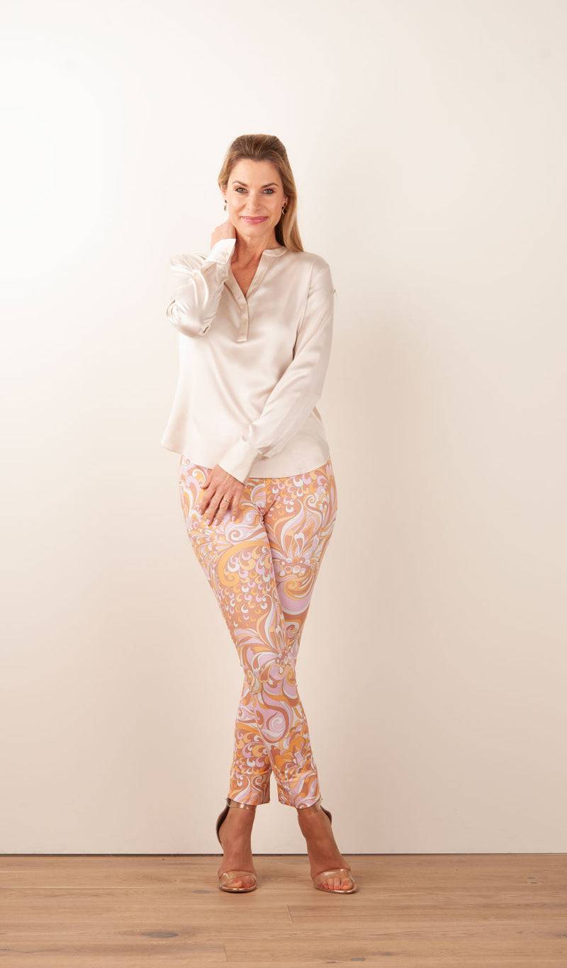 Seductive Hose „Sabrina“ Puder | Orange | Multicolor Saisonale Angebote