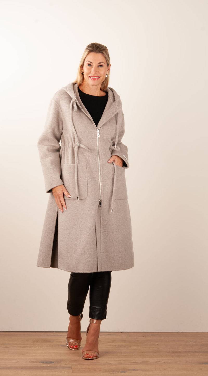 VITTORIA Mantel Taupe Nur noch ein Tag übrig