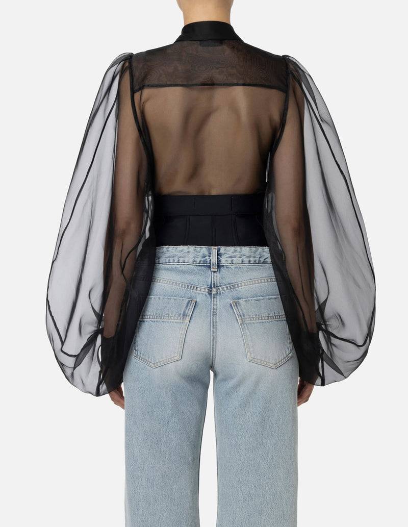 Elisabetta Franchi Body-Bluse Schwarz Verkauf