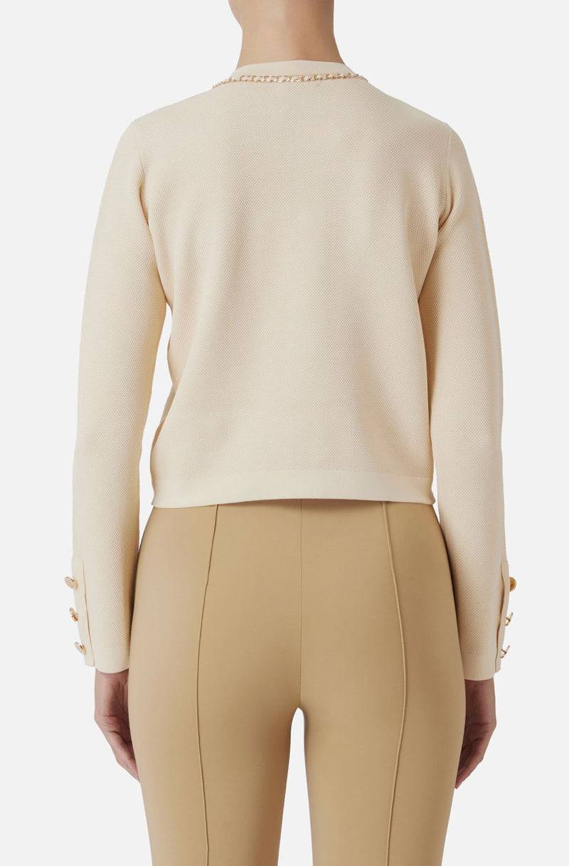 Elisabetta Franchi Strickjacke Beige Angebote