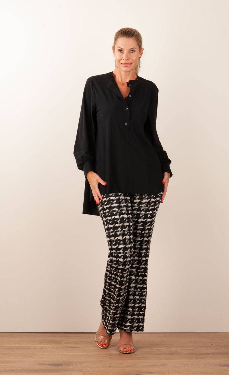 NineTo9 Bluse Schwarz im Angebot