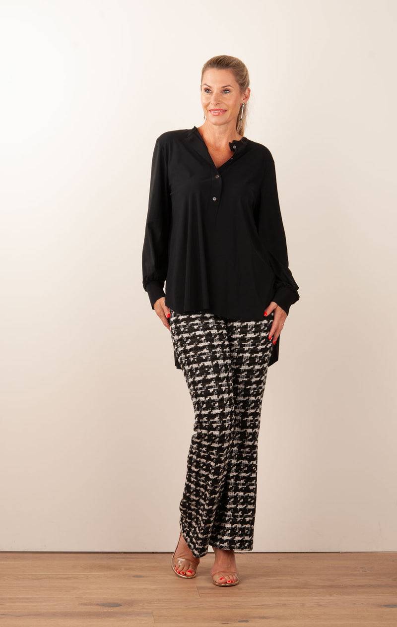 NineTo9 Bluse Schwarz im Angebot