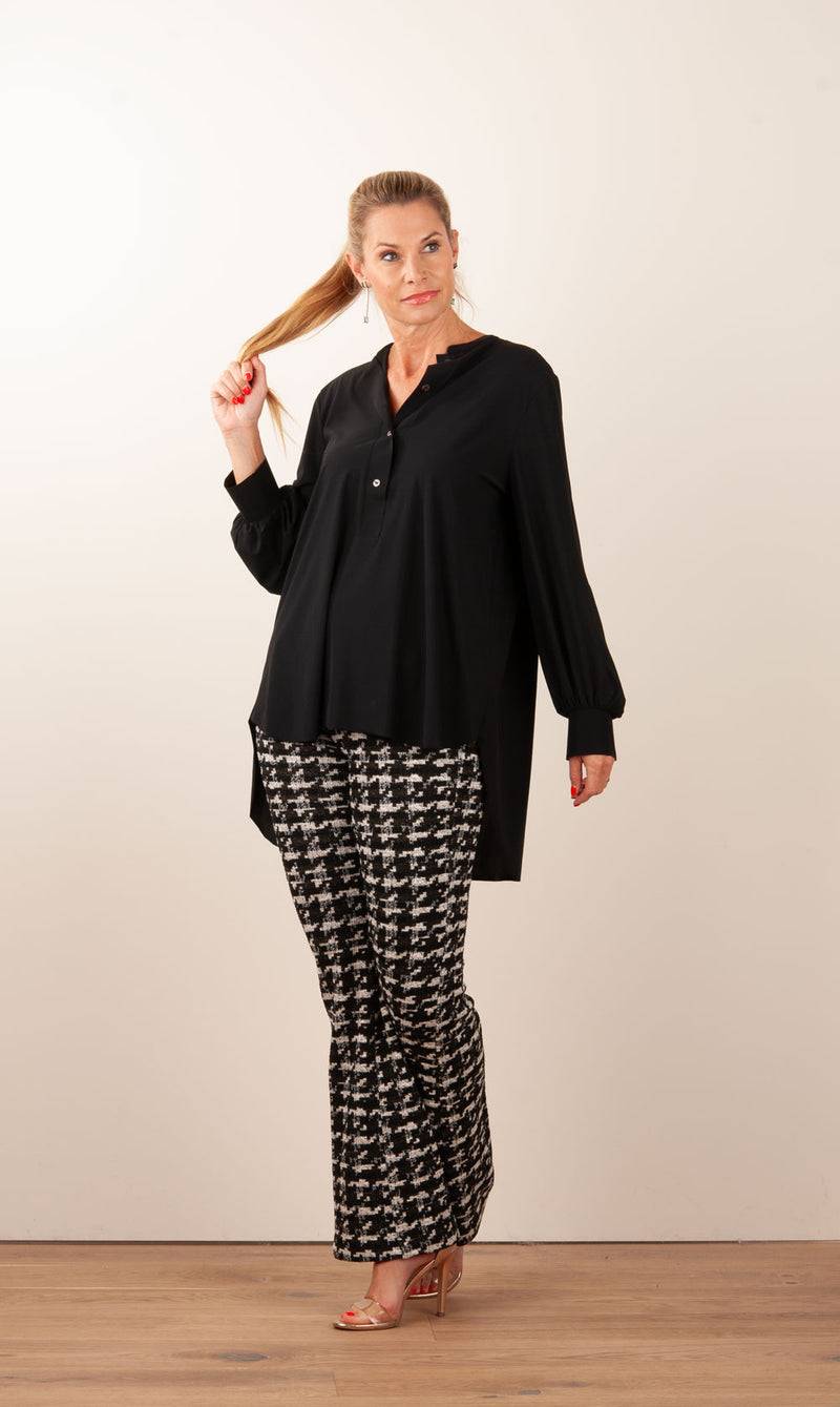 NineTo9 Bluse Schwarz im Angebot