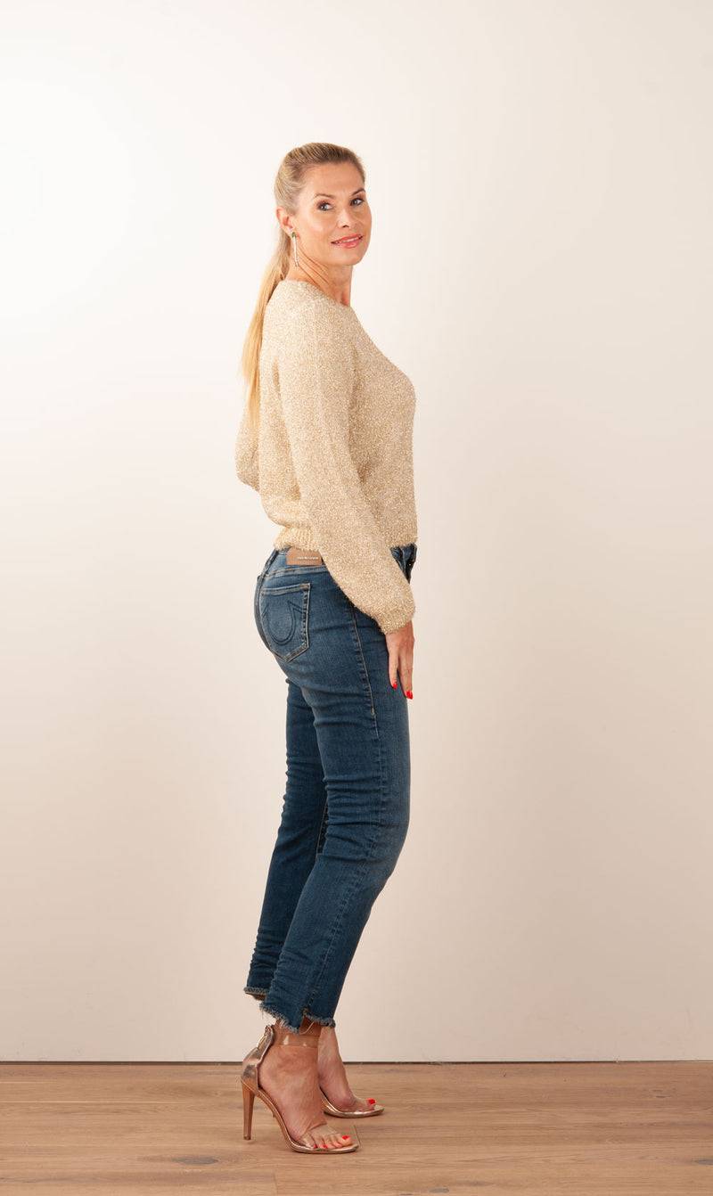 fleur Pullover Gold Fabrikverkauf