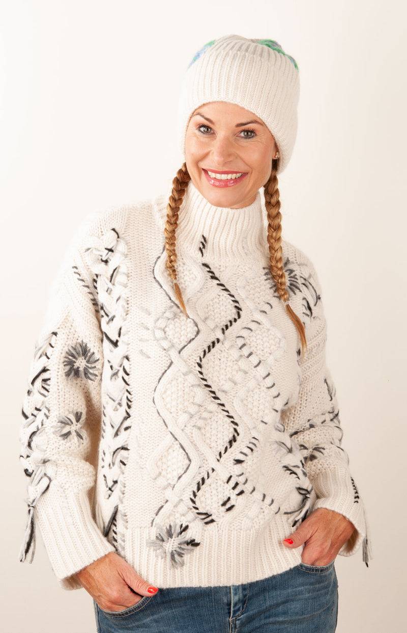Paschwork Mütze Offwhite | Grün | Flieder | Blau Günstig kaufen
