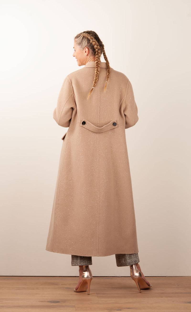 VITTORIA Mantel „Glitzer“ Beige Flash Sale