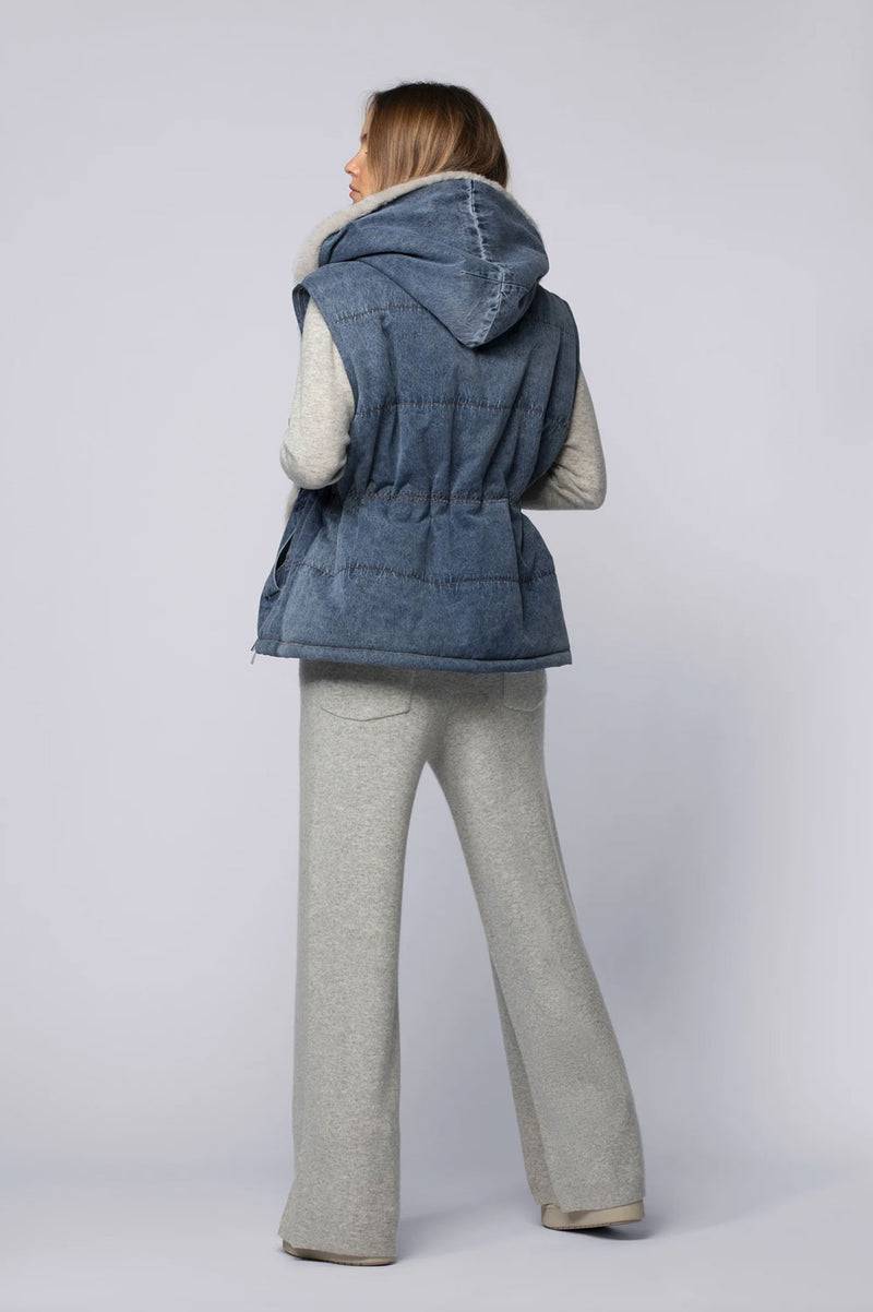 MAX & MOI Jeansjacke Blau | Grau Begrenztes Angebot