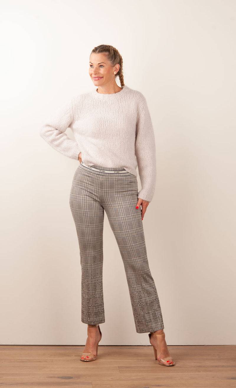 Cambio Hose „Faith Strass“ Creme | Beige | Braun Saisonschlussverkauf