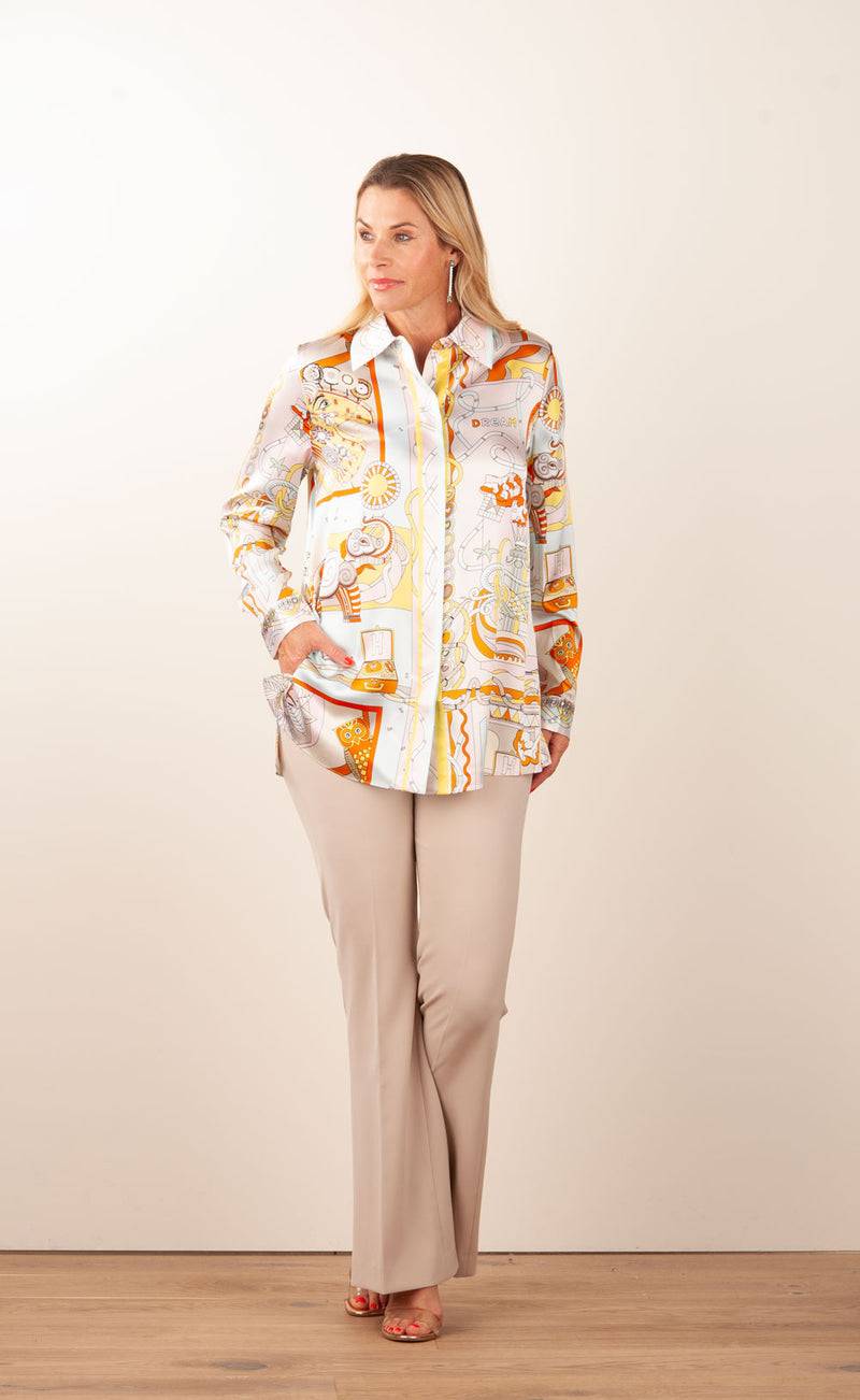 Herzensangelegenheit Bluse Puder | Multicolor Valentinstagsangebot