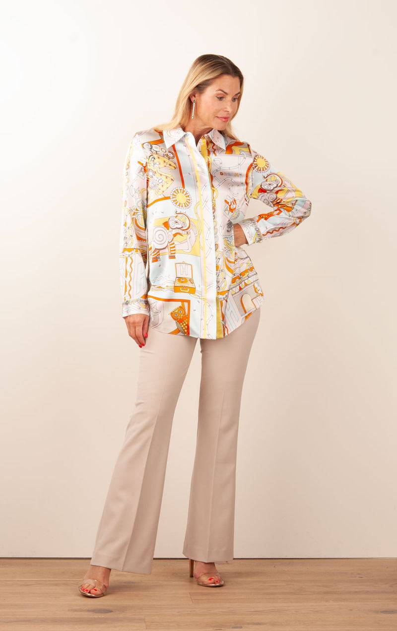 Herzensangelegenheit Bluse Puder | Multicolor Valentinstagsangebot