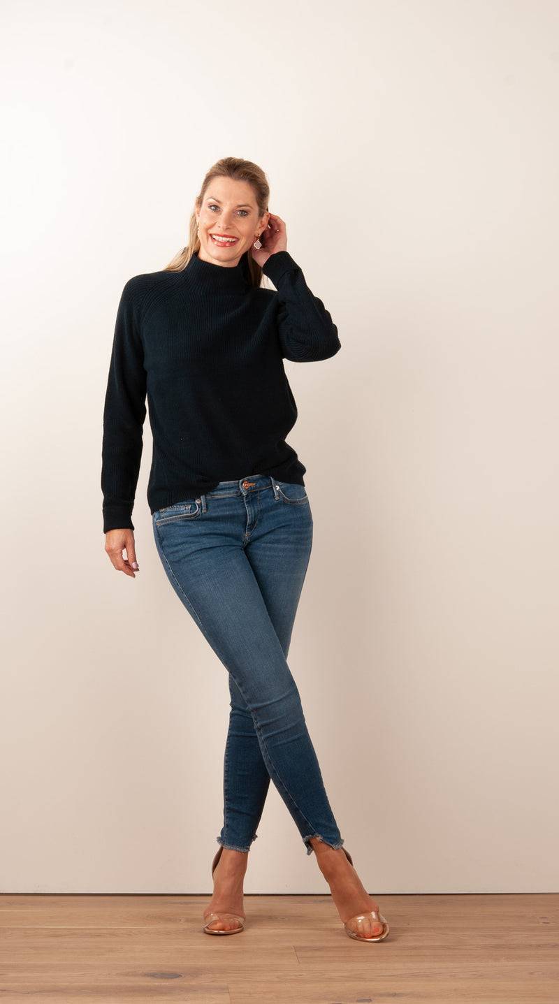 fleur Pullover Dunkelblau Letzte 3 Tage