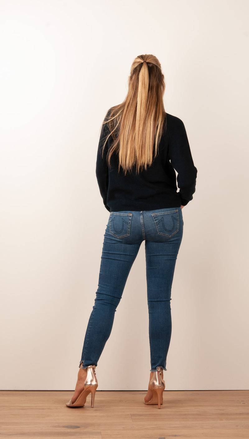 fleur Pullover Dunkelblau Letzte 3 Tage
