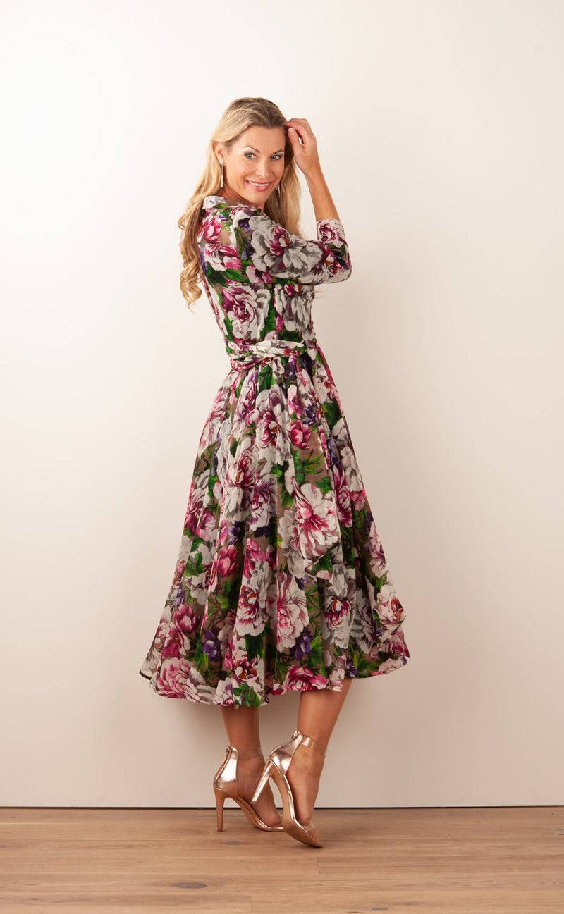 Samantha Sung Kleid „Olivia“ Pink | Multicolor Fabrikladen