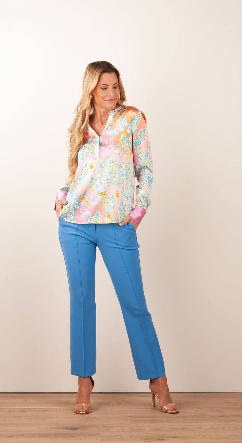 Herzensangelegenheit Bluse Rosa | Gelb | Multicolor Sonderangebot der Fabrik