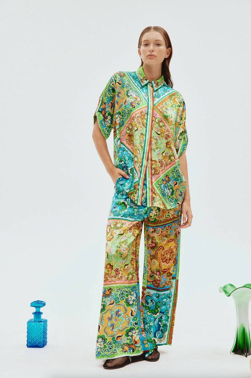 ALEMAIS Shirt Grün | Multicolor Vierteljährliche Förderung