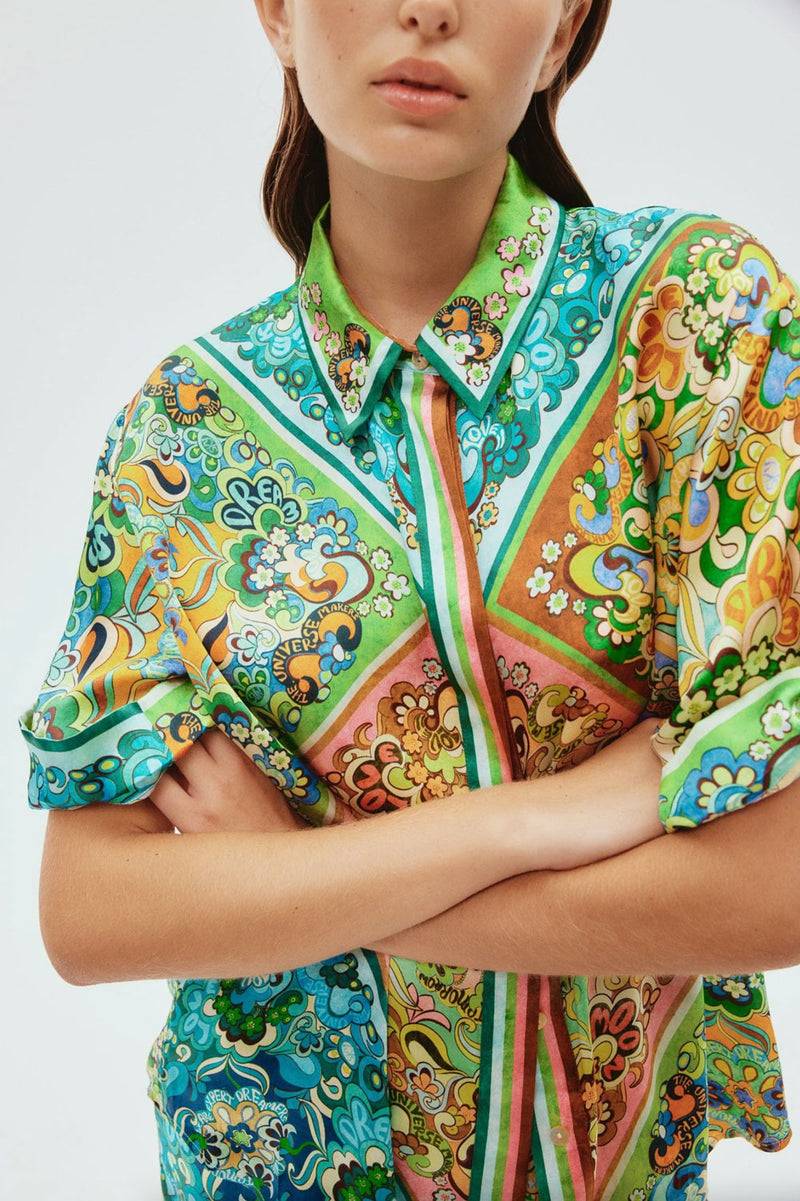ALEMAIS Shirt Grün | Multicolor Vierteljährliche Förderung
