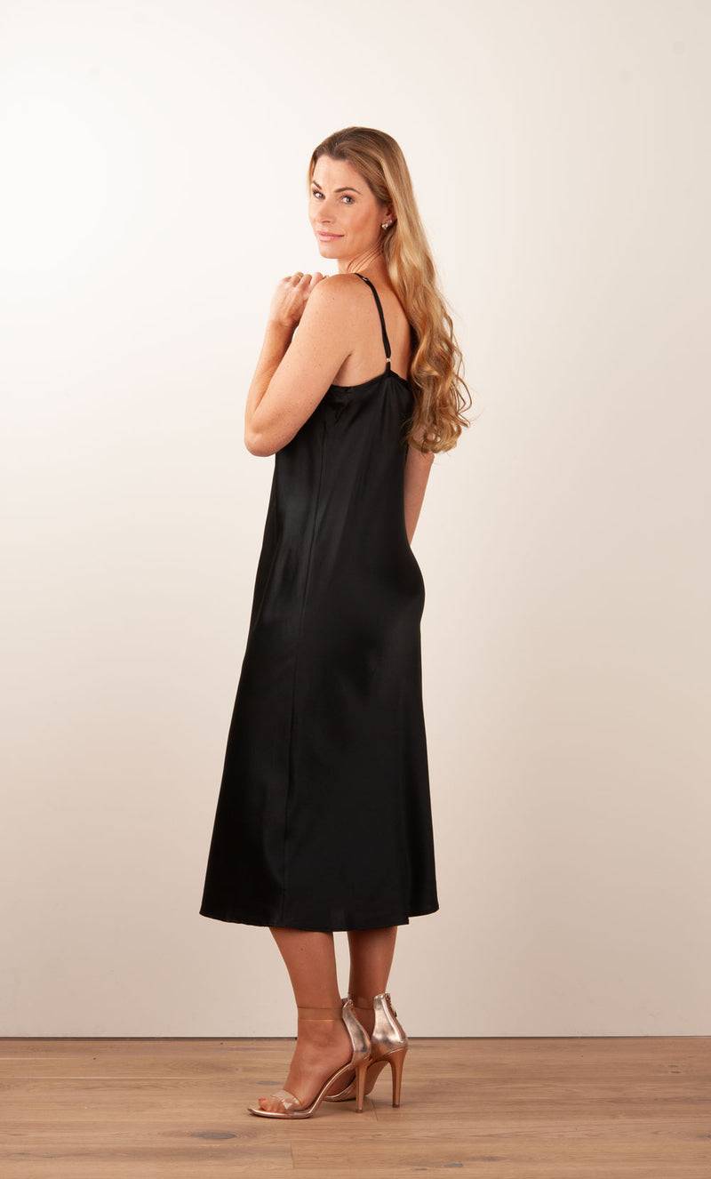 fleur Kleid Schwarz Kostenloser Versand international