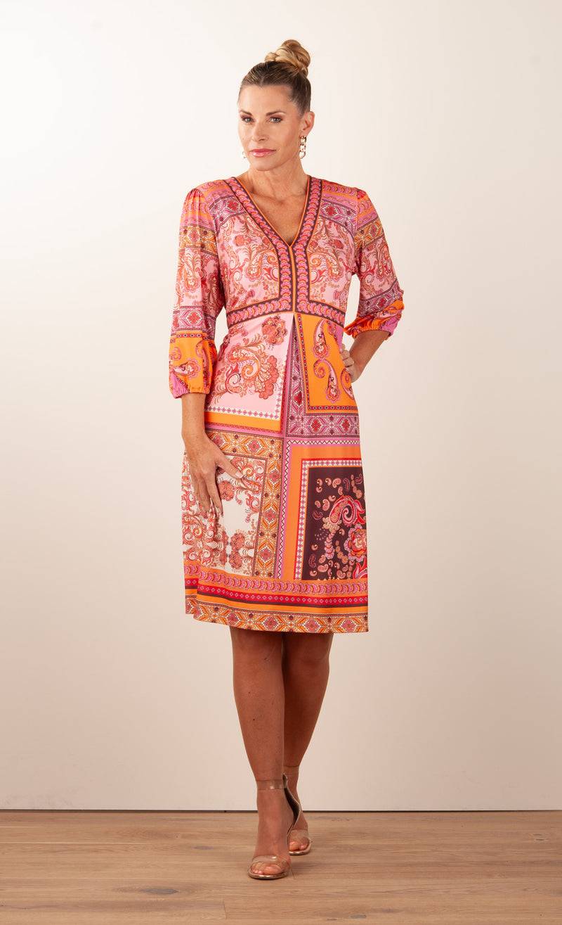 Hale Bob Kleid Rosa | Orange | Multicolor Im Verkauf
