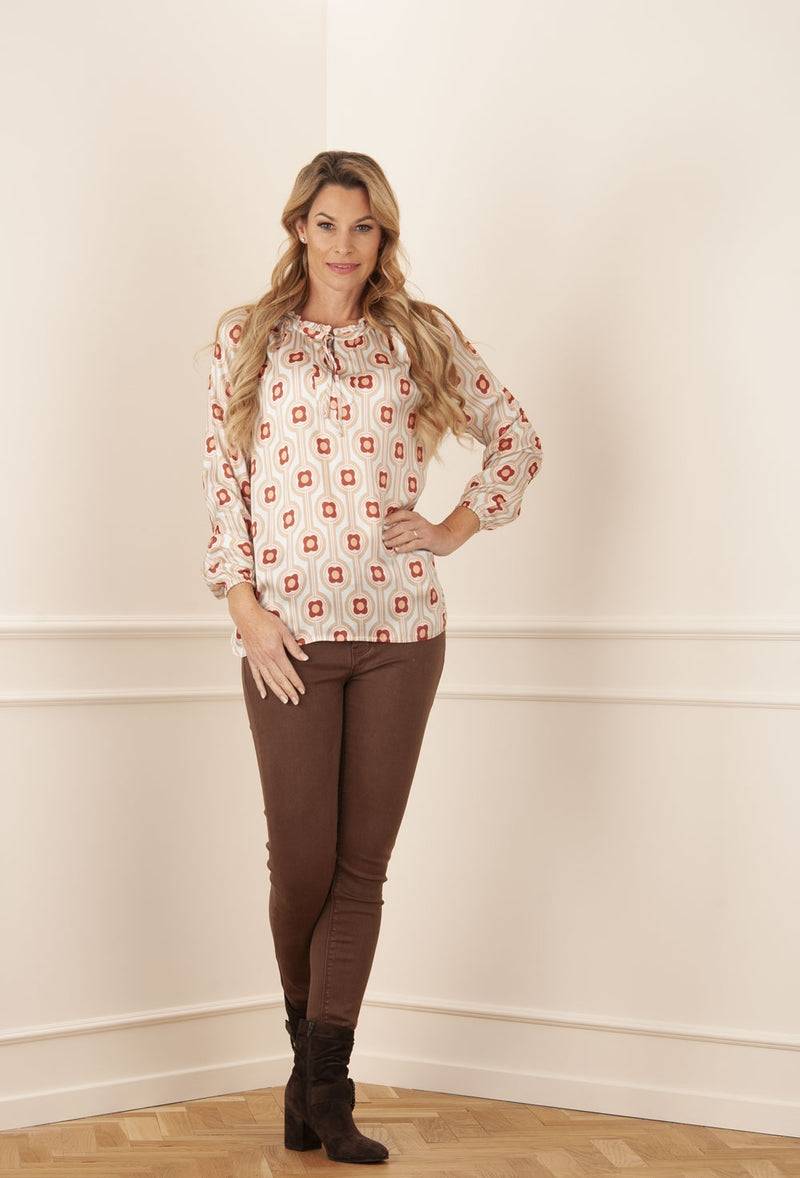Grace Blusenshirt „Blumen“ Mint | Multicolor Fabrik Onlineshop