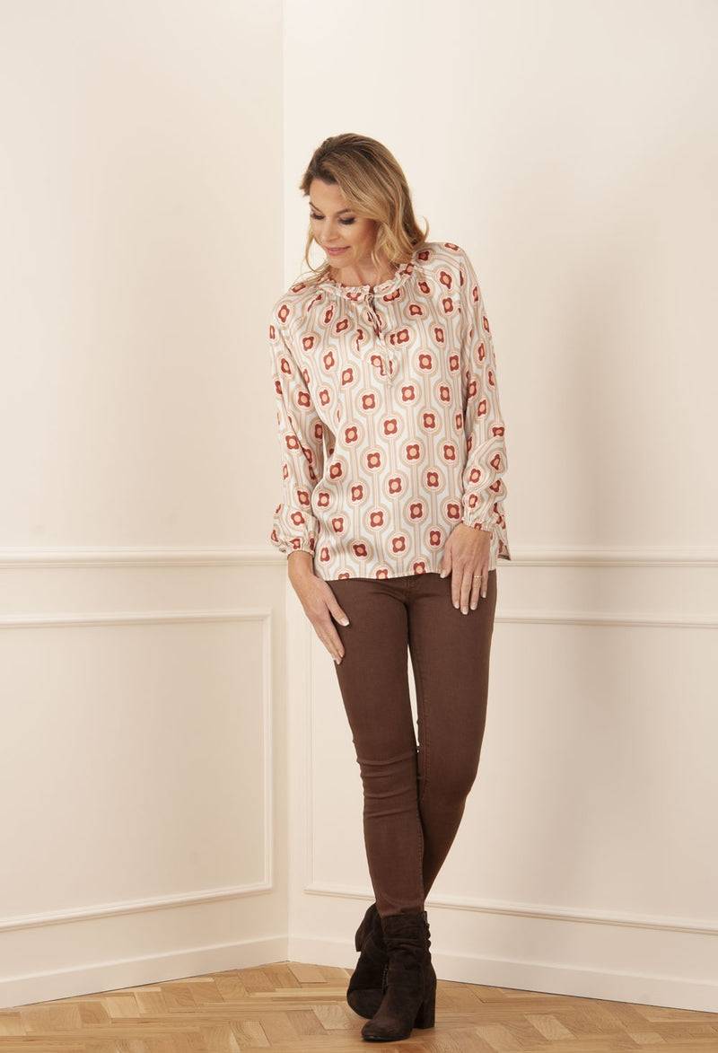 Grace Blusenshirt „Blumen“ Mint | Multicolor Fabrik Onlineshop