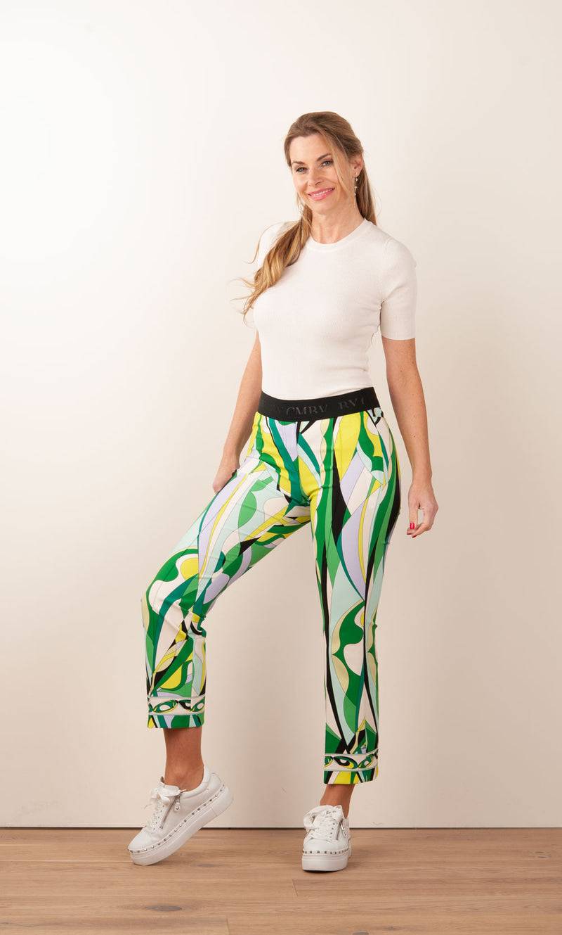 Cambio Hose „Ranee“ Grün | Multicolor Cyber Monday