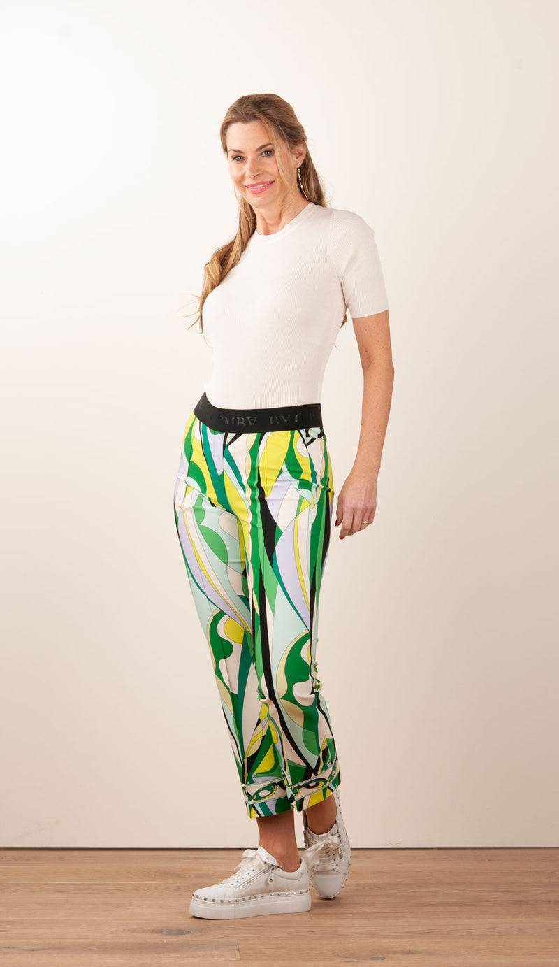 Cambio Hose „Ranee“ Grün | Multicolor Cyber Monday