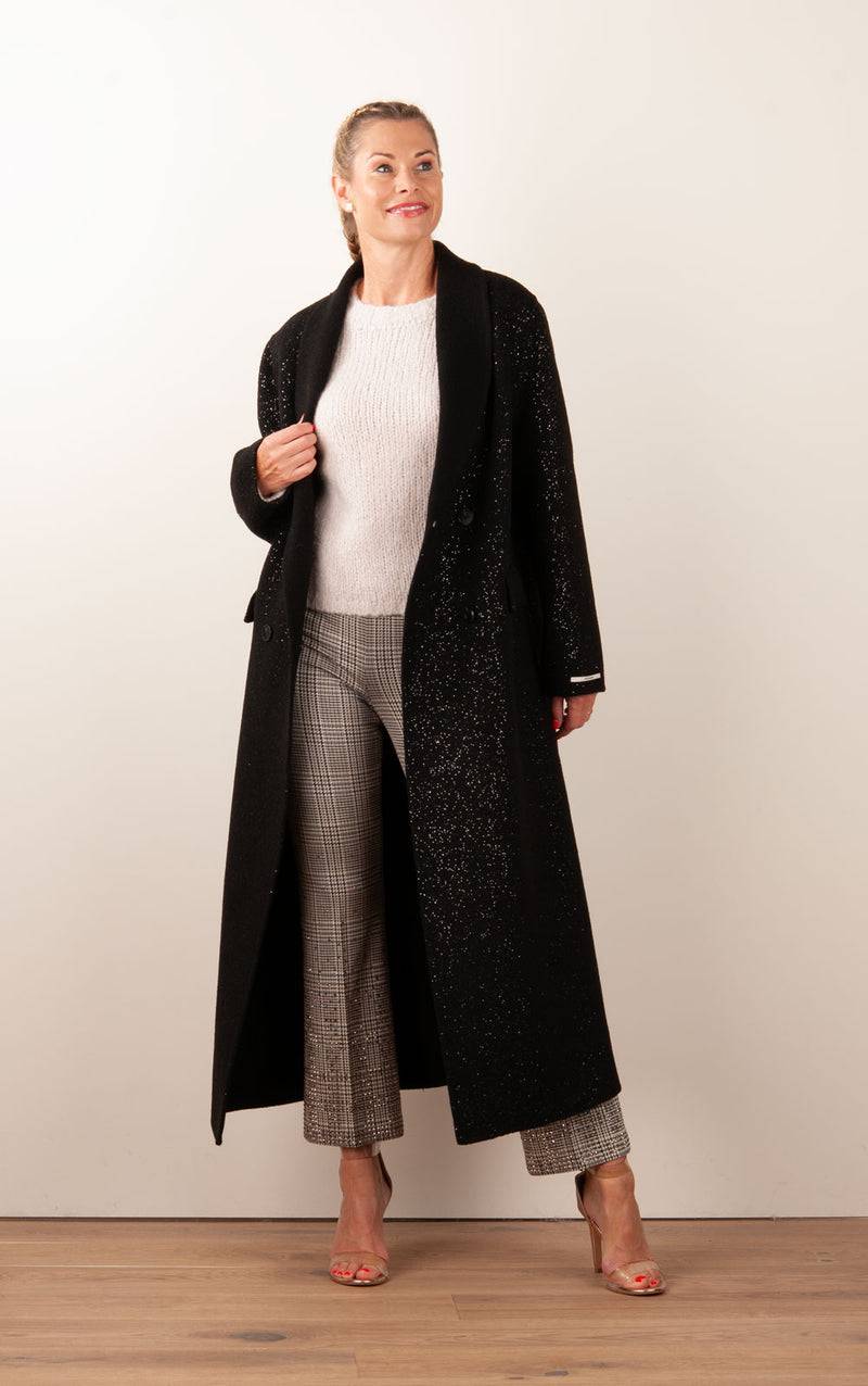 VITTORIA Mantel „Glitzer“ Schwarz Neueste Stile