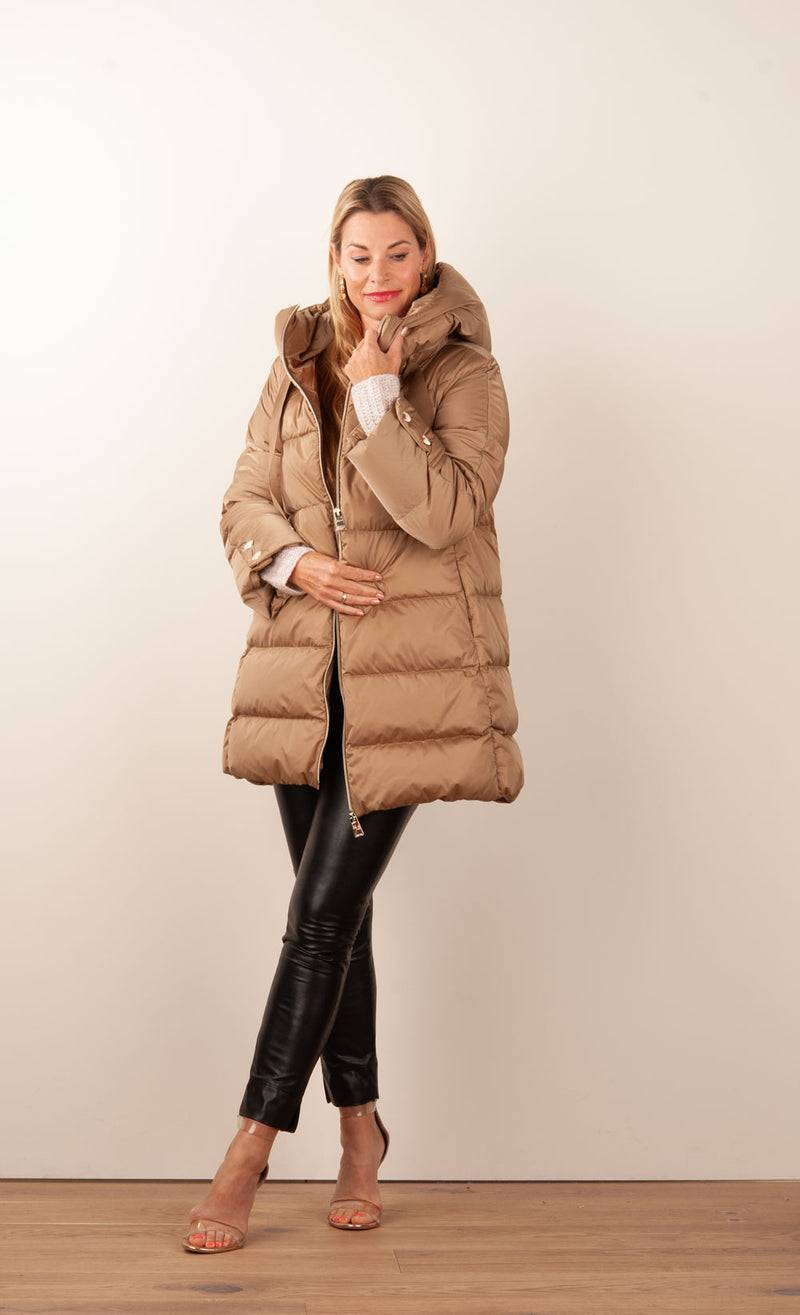 Herno Daunenmantel Beige 50% Rabatt für begrenzte Zeit