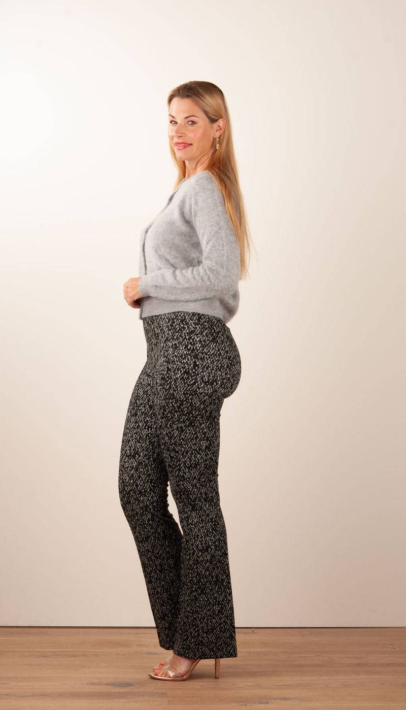 Cambio Hose „Flower“ Schwarz | Weiß im Angebot