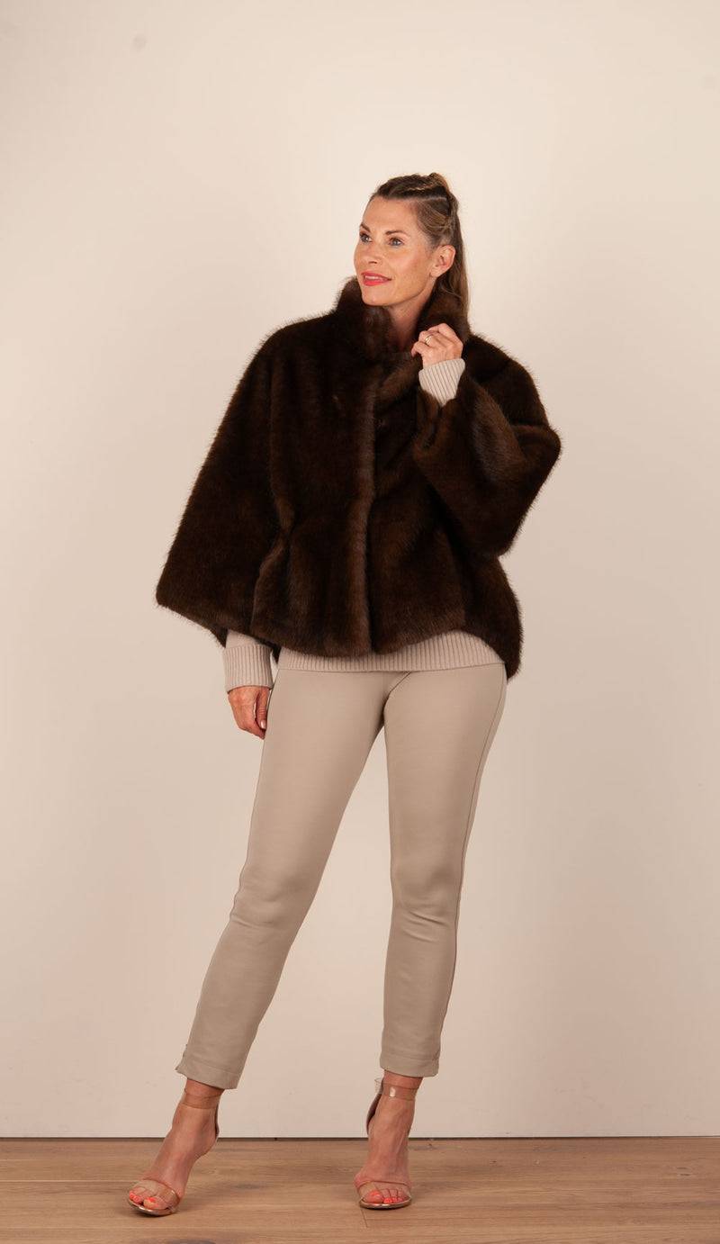 Valentini 1972 Jacke „Fake Fur“ Braun Fabrikverkauf