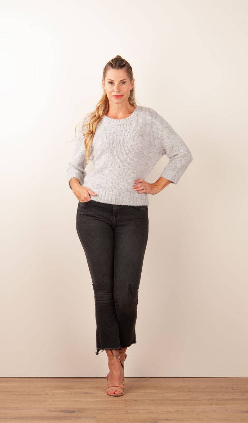Philo-Sofie Pullover Melange Grau Exklusive Angebote