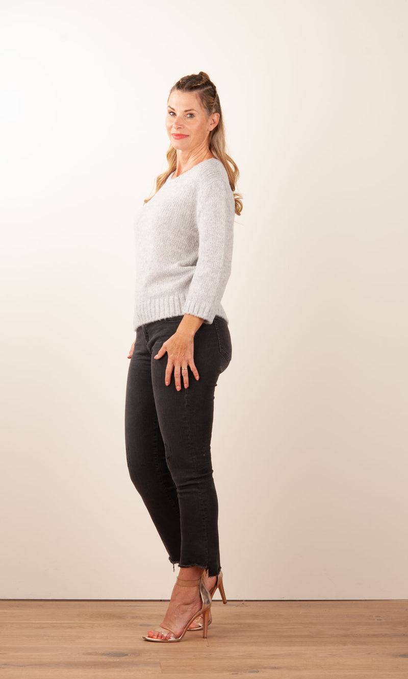 Philo-Sofie Pullover Melange Grau Exklusive Angebote