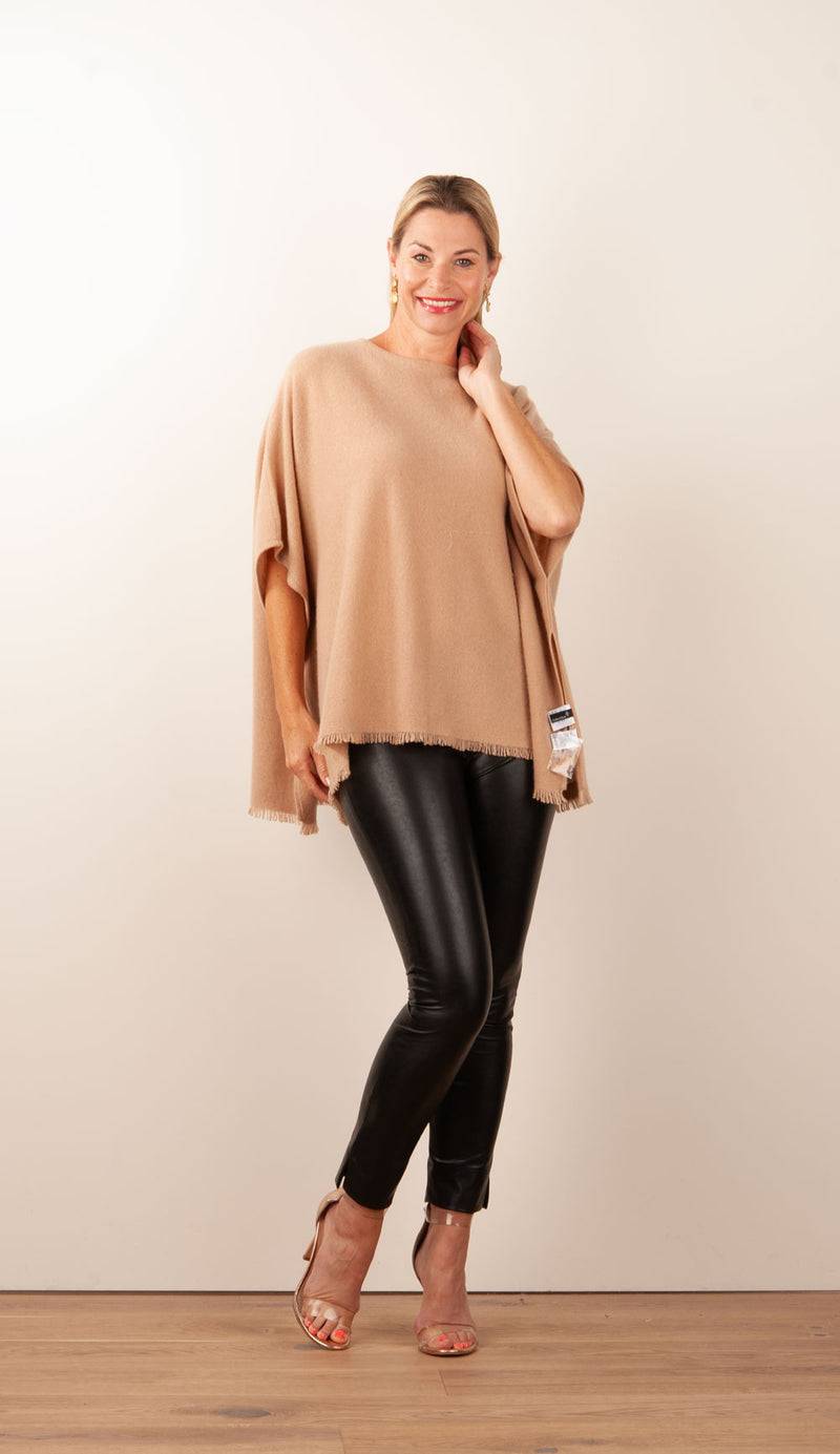 fleur Kaschmir Pullover Camel VIP-Rabatte