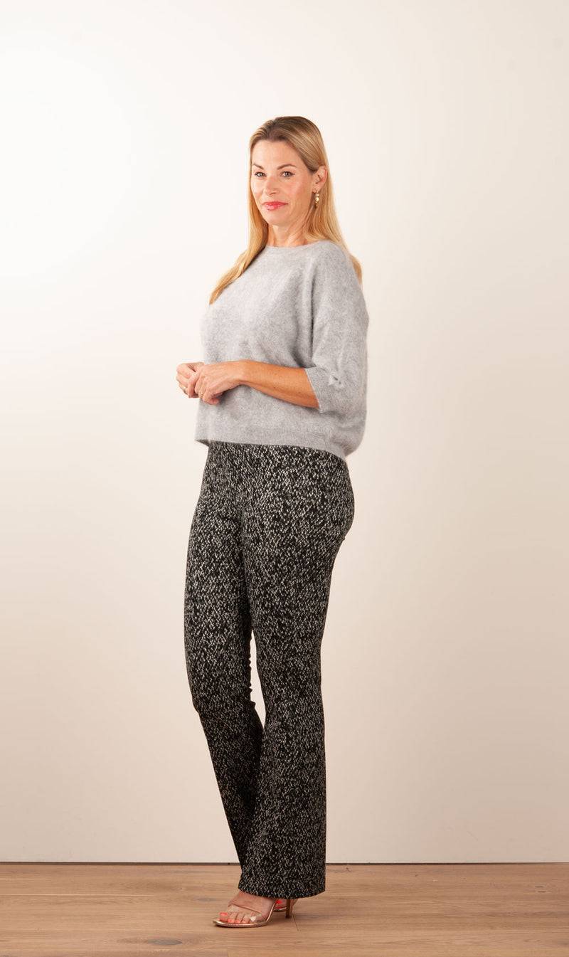 fleur Kaschmir Pullover Melange Grau Letzte 3 Tage